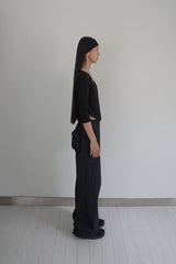 レースUネックTシャツ