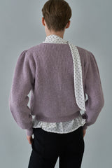 Dot scarf blouse_ivory