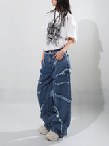 (UNISEX) トルネードデッキワイドデニムパンツ