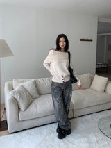 Wild High-Waist Leopard Wide Long Pants (One Color)
