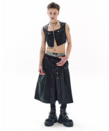 SHORT ZIP CROP VEST