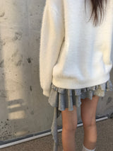 アンバランスフリルミニスカート