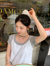 #Dot Pattern Hair Scrunchie