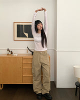 Linju String Pocket Cargo Long Pants