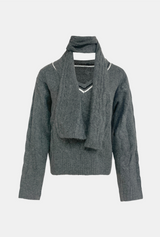 Lyle Modern Muffler Knit Top