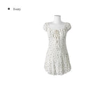 Muty Flower Ribbon Lace Mini One Piece