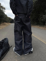 Bisque carbon coated cargo pants