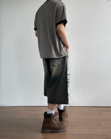 Western Destroyed Bermuda Pants