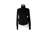Dain Shirring Banding Zip-Up Jacket