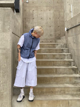 Terry Cargo Sweat String Half Pants 3C