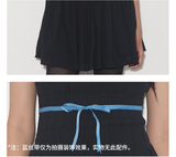 rirri SS 100%コットン ジャカードキャミソールドレス  Black (Excluding Blue Sash)