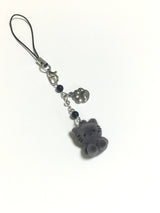 Gray kitty keyring