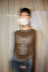 Angel Blessing T-shirt_Brown