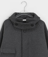 [unisex] ポピスウールハイネックハーフコート