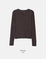 DNボーダーラウンドスリムウォームTシャツ (5color)