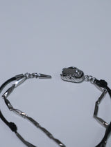 All surgical steel simple layered bar chain bracelet