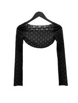 Cier Rose See-through Bolero Cardigan