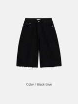フォイルカーペンターバミューダデニムパンツ 2C