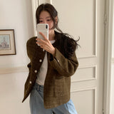 [MADE] ENTSウールツイードジャケット, WOOL 75%