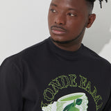 White Sculpture and Apple T-shirt (Black)
