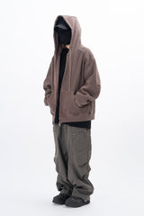 Ard Two Way Pigment Hooded Zip-Up