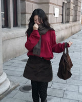 Work Corduroy Pocket Skort Pants