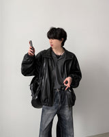 シニカルクロップレザージャケット