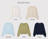 Round Or V-neck Daily Basic Knit (10color / 2type)