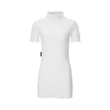 EVE HALF NECK DRESS-IVORY