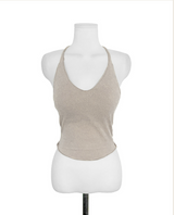 du deep cozy halter sleeveless top