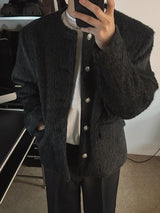 [Premium] ASCLO Hairy Tweed Jacket (2color)
