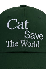 Cat Save The World ballcap (Green)