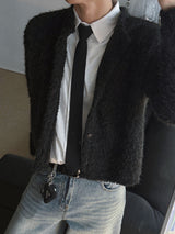 ASCLO Hairy Crop Cardigan (3color)