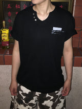 Vintage V-Neck Short Sleeve T-Shirt (3c)