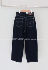 neon stitches wide pants