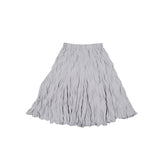 Wave Crinkled Gored Skirt (light grey)