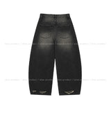 Pave Vintage Damage Balloon Denim Pants