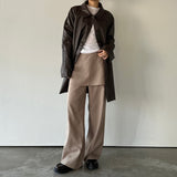 Faux Leather Jacket - 2colors