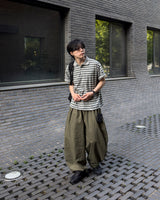 リフォールドSSコットンツータックワイドパンツ