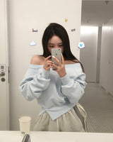 [Bellide made/waist reduction] クローゼット&スリットオフショルダー マンツーマン