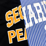 "COLLEGE" リコンストラクティドシャツカラー S/S Tシャツ