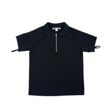 24TロゴピケTシャツ ブラック