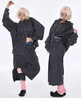 Destroyed YEGG Hoodie Charcoal