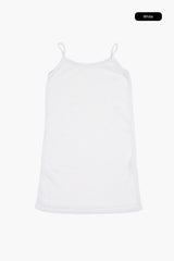 Linen sheer knit onepiece