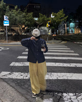 ノンフェードデニムクロップドシャツ