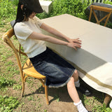 [MADE]ディプティヴィンテージウォッシングデニムスリットミニスカート