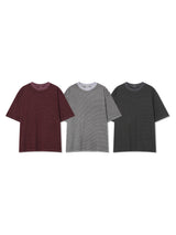 ステップピグメントストライプトップス (3color)