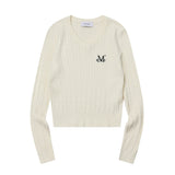 PRIMROSE V-NECK CROP KNIT (6COLOR)