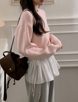 Pastel Crop Round Loose Knit (6color)