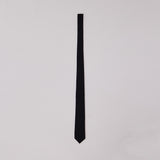 ESSENTIAL WOOL TIE BLACK STRIPE